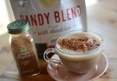 Dandy Blend powder poured into water for quick, convenient mix