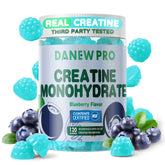 DANEW Pro Creatine Monohydrate Gummies blueberry bottle for convenient daily use