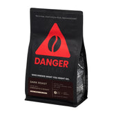 Danger Coffee dark roast bag for bold aroma and flavor