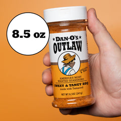 Chicken coated with Outlaw for juicy, well-seasoned meat