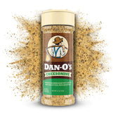 Dan-O's Cheesoning Seasoning bottle front highlights a versatile flavor booster.