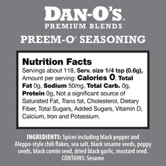 Close-up of Preem-O spice grains showing bold flavor notes