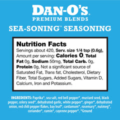 Dan-O's SEA-soning bottle pour action enhances seafood sear and flavor release.