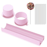 DAOFVOR round cake pop mold with 9-inch tray for easy release.