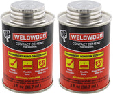 DAP Weldwood Original Contact Cement pack of 2 ready for fast bonding projects.
