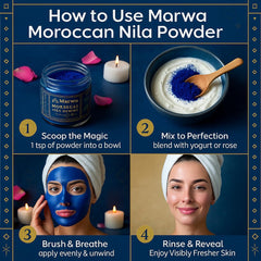 Dar Marwa Nila Powder mixed with yogurt to form a creamy exfoliating paste