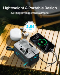 DARAN power station USB-C and USB-A ports for fast charging.