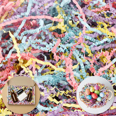Darfukei Easter Crinkle Paper Filler brightens gift baskets with festive texture.
