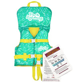 Dark Lightning coast guard-approved baby life vest front view for safe boating