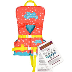 Dark Lightning Coast Guard life jacket front view with headrest and safety features