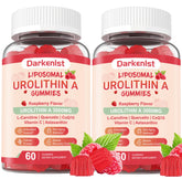 Darkenlst liposomal Urolithin A gummies bottle promoting cellular renewal.
