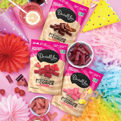Darrell Lea Raspberry Licorice made in Australia, premium confectionery.