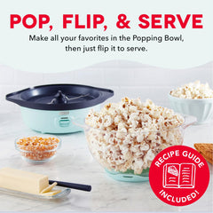 Compact Dash SmartStore design keeps counters clear while delivering theater-style popcorn