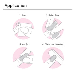 Dashing Diva gloss strips applied on nails for a fast, glossy finish