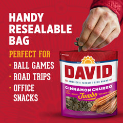 Nutrition label highlights 8 g protein per serving for DAVID seeds