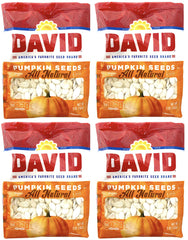 David Seeds pumpkin seeds 5oz bag ready to snack with a nutty crunch.