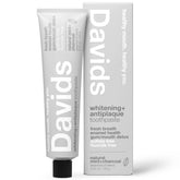 Davids Charcoal Toothpaste bottle with minty freshness for daily whitening.