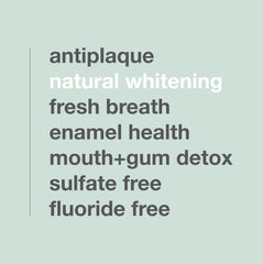 Davids Charcoal Toothpaste close-up reveals enamel-safe, silky texture.