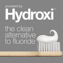 Davids Hydroxi toothpaste tube packaging highlighting fluoride-free formula