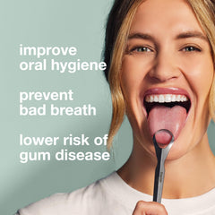 Davids Tongue Scraper made from medical-grade stainless steel for durability