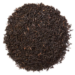 Davidson's Assam Banaspaty leaves closeup highlighting a rich malty infusion.