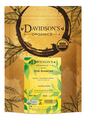 Davidson's Irish Breakfast bulk loose leaf tea offers bold flavor for energizing mornings.