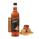DaVinci Gourmet Brown Sugar Syrup bottle pouring into a latte for caramel depth.