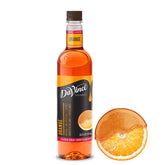 DaVinci Gourmet Classic Orange Syrup bottle with citrus aroma for beverages