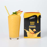 DaVinci Gourmet Mango Mania smoothie bottle shows tropical flavor ready for blends.