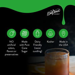 Milkshake with DaVinci Gourmet Naturals Turkish Hazelnut Syrup drizzle