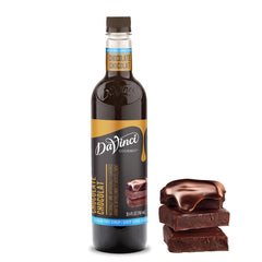 DaVinci Gourmet Sugar Free Chocolate Syrup bottle highlights sugar-free indulgence for beverages