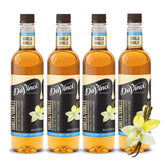 DaVinci Gourmet Sugar-Free Vanilla Syrup 4-pack bottles for sugar-free flavoring in coffee