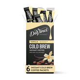 DaVinci Gourmet Vanilla Cold Brew Stick Pack cup-ready in seconds with creamy vanilla.