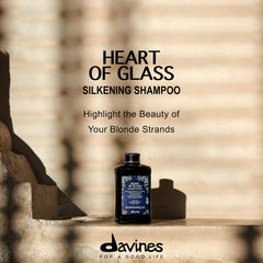 Davines Heart of Glass packaging from recycled plastic supports sustainable beauty.
