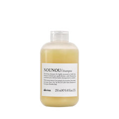 Davines NOUNOU Shampoo tomato-extract close-up showing hydration for dry, treated hair