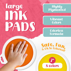 Davlan 7-inch ink pads designed for handprints and footprints.