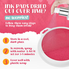 Davlan non-toxic ink pads provide safe play for young artists.