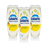 Dawn Free & Clear EZ-Squeeze bottle for easy dosing and grease cleaning.
