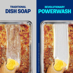 Dawn Platinum Powerwash tackles stubborn grease with a brief sit-time.
