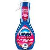 Dawn Powerwash spray bottle front view for quick grease removal.
