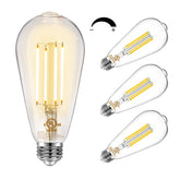 DAYBETTER Edison bulbs 4-pack 60W equivalent ideal for home use.