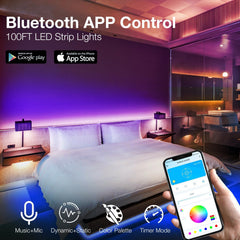 DAYBETTER LED Strip Lights remote control for convenient on-the-go brightness and scenes.