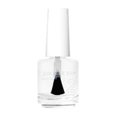 Dazzle Dry Base Coat in hand applying a smooth, clear layer for a long-lasting manicure.