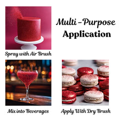 Dazzle Dust edible glitter decor on cookies for eye catching shine