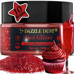 Dazzle Dust edible glitter cake decor adds shimmering sparkle to desserts