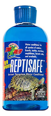 DBDPet ReptiSafe water conditioner bottle removes chlorine and chloramines for safer water.