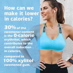 DC24 Daily Care gum label notes Non-GMO, gluten-free, vegan-friendly
