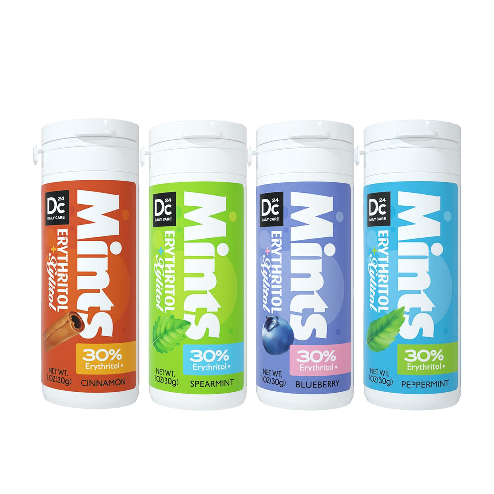 DC24 Daily Care Xylitol Mints tubes pack for on-the-go freshness