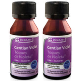 De La Cruz Gentian Violet bottle front view for first aid antiseptic.