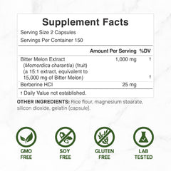 Deal Supplement berberine HCL capsules closeup showing potent 25 mg per serving